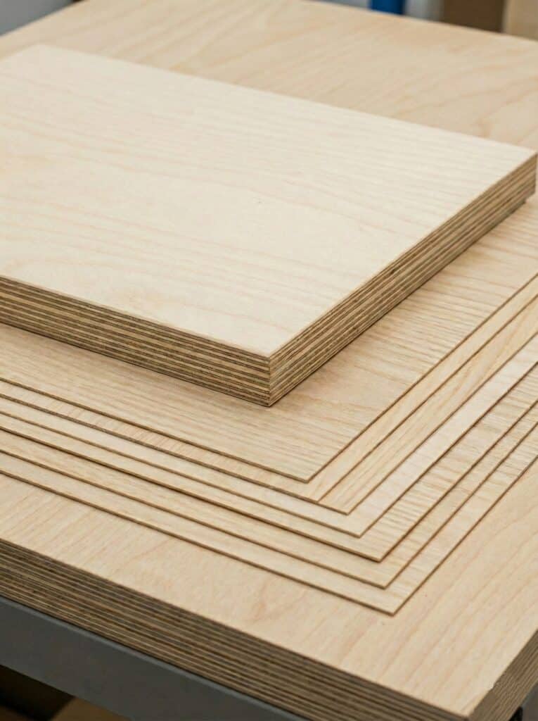 ukázka vrstvení překližky